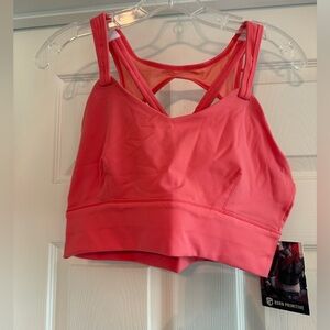 Born Primitive “The Milk and Muscles Nursing Sports Bra” in Peach